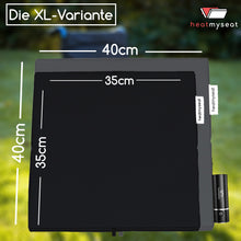 Lade das Bild in den Galerie-Viewer, XL Anthrazit Heizkissen HEATMYSEAT®