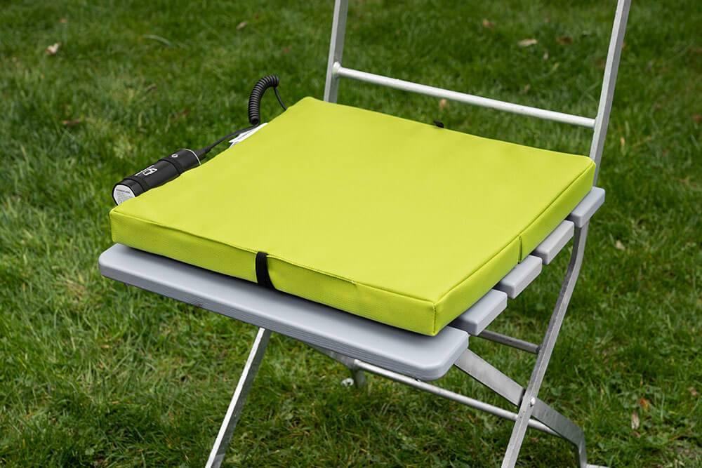 HEATMYSEAT® Kabelloses Heizkissen Grün - Das bequeme Sitzheizkissen für Outdoor