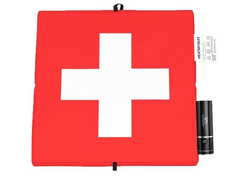 Das Stadion Heizkissen mit Schweizer Flagge - Schweizer Fanshop Artikel